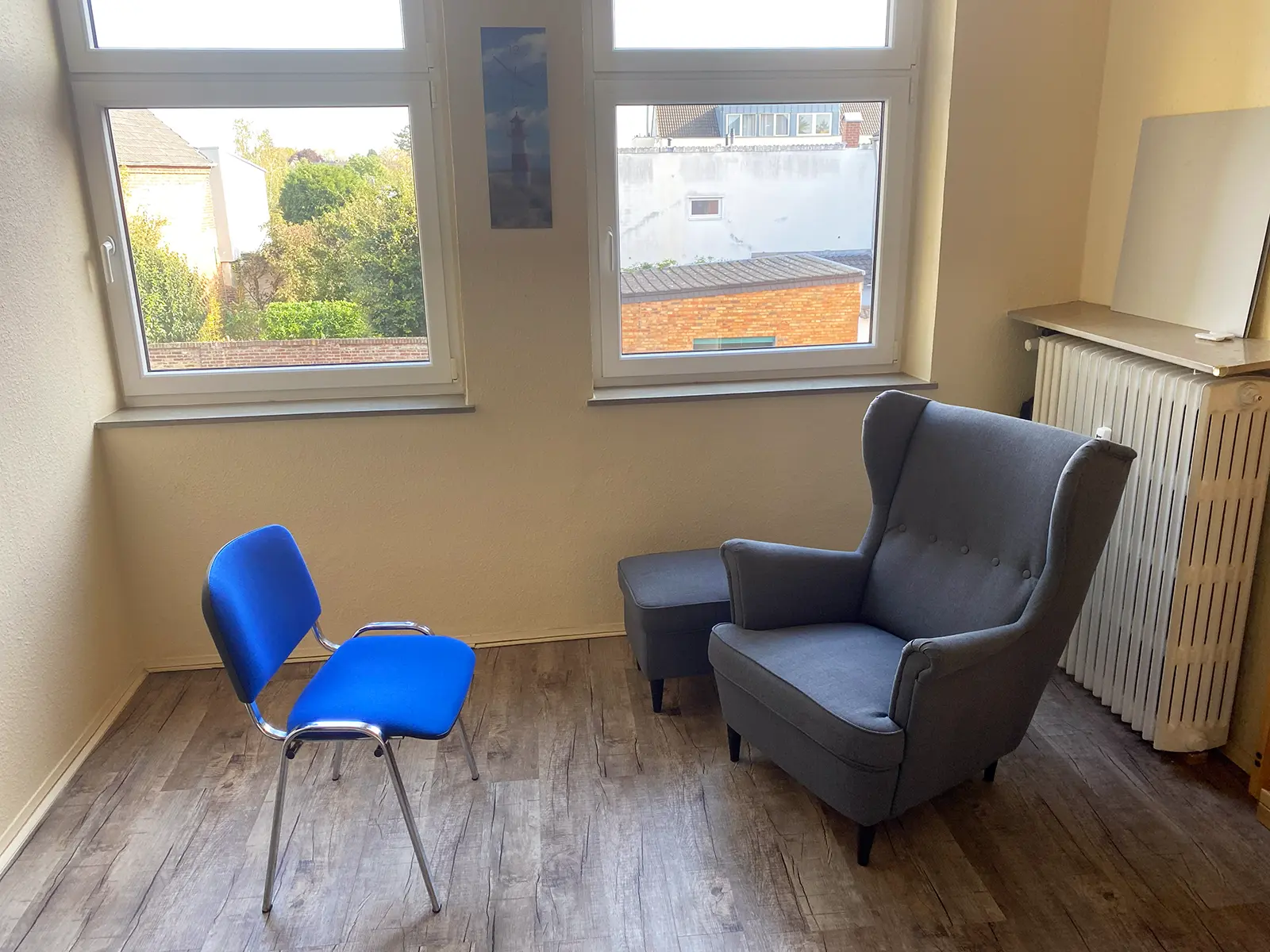 Therapieraum der Praxis Mentales Gleichgewicht in Erftstadt-Kierdorf